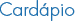 Cardápio